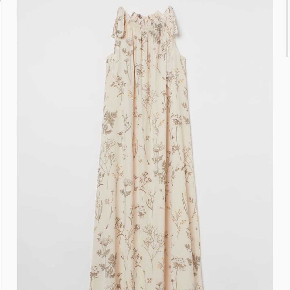 H&M Crinkled Long Dress